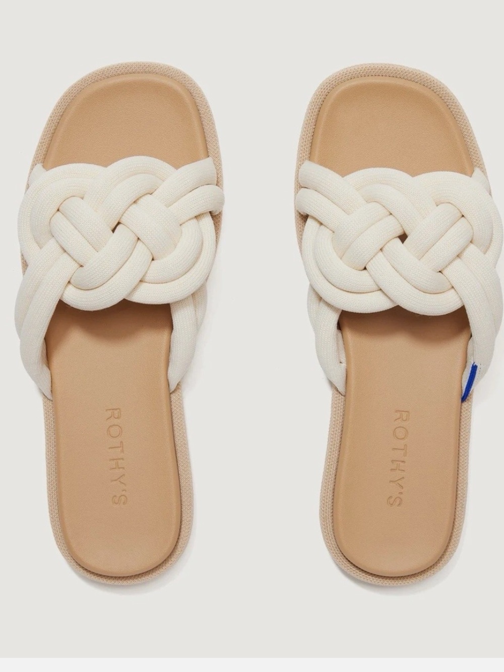 NEW Rothy’s The Summer Sandal in White Sand